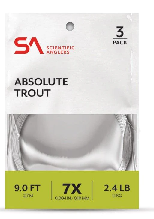 ABSOLUTE TROUT 3-PACK LEADER
