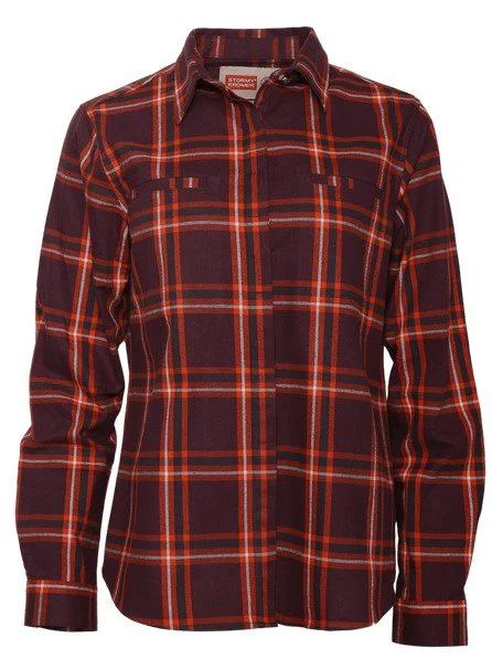 STORMY KROMER THE WEEKENDER WOMEN'S FLANNEL SHIRT w/ST CROIX EMBROIDERED LOGO - Image 3